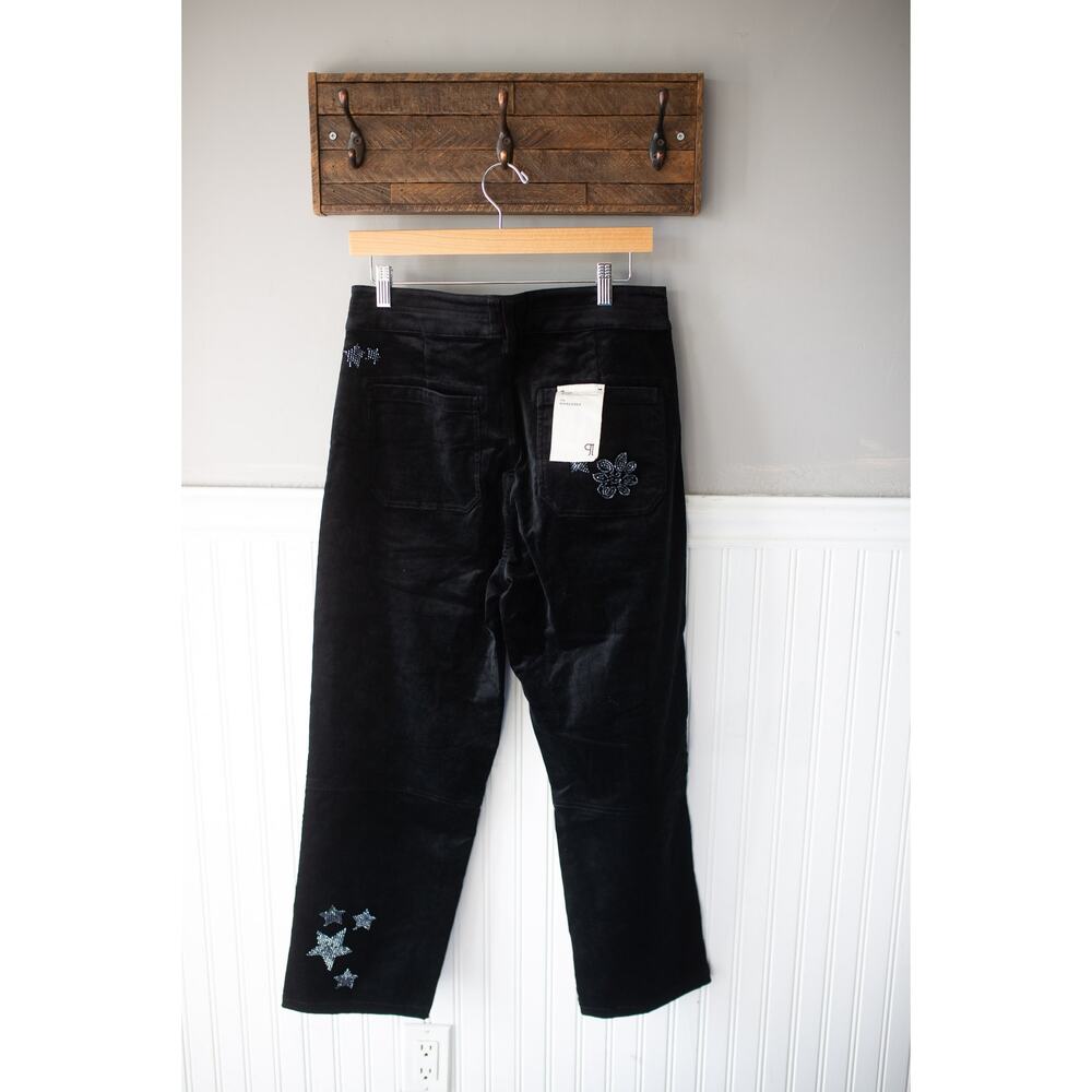 Anthropologie The Wanderer Star Embellished Velvet Pants by Pilcro 25 NEW - Picture 5 of 5